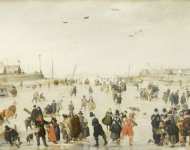 Hendrick Avercamp - Winter Scene on a Frozen Canal